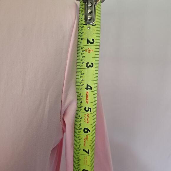 Pink stretchy fleece formal dress NWT *minor pilling see photos* size‎ small - Picture 10 of 16